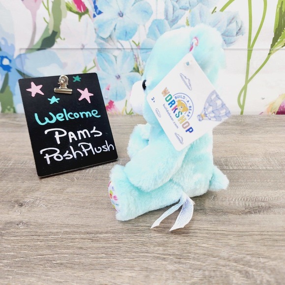 Build A Bear Confetti Cub 8" Buddies Cub Bear NEW Minis Blue - Picture 4 of 6